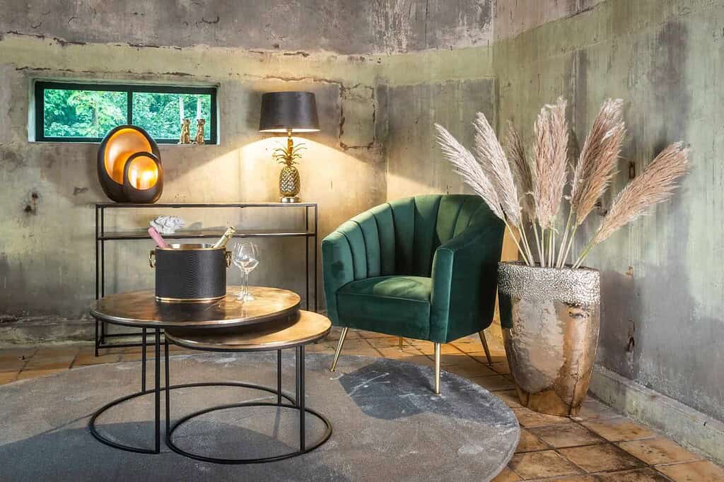 Couchtisch Asher in Champagner-Gold (2er-Set) von Richmond Interiors, Detailfoto 11