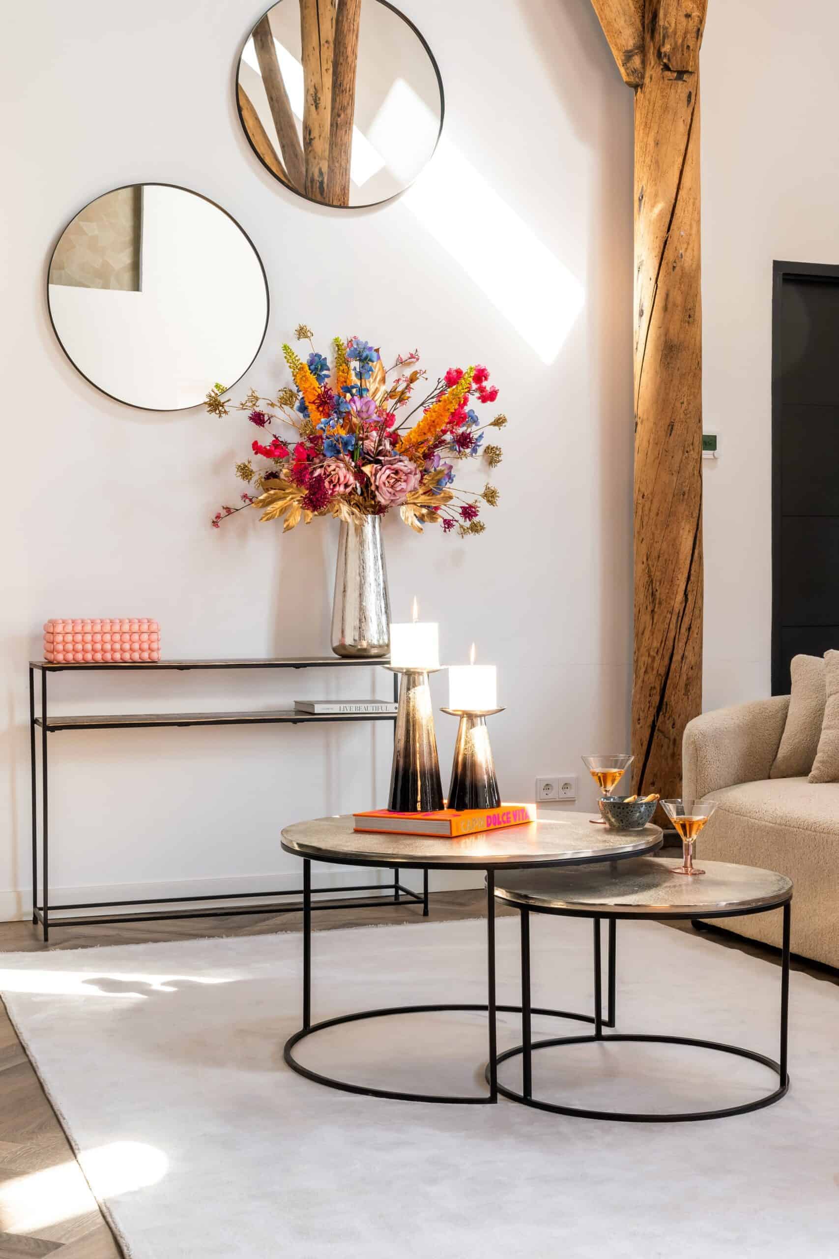Couchtisch Asher in Champagner-Gold (2er-Set) von Richmond Interiors, Detailfoto 18