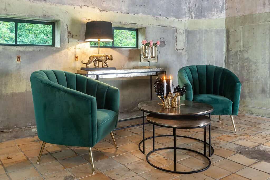 Couchtisch Asher in Champagner-Gold (2er-Set) von Richmond Interiors, Detailfoto 16