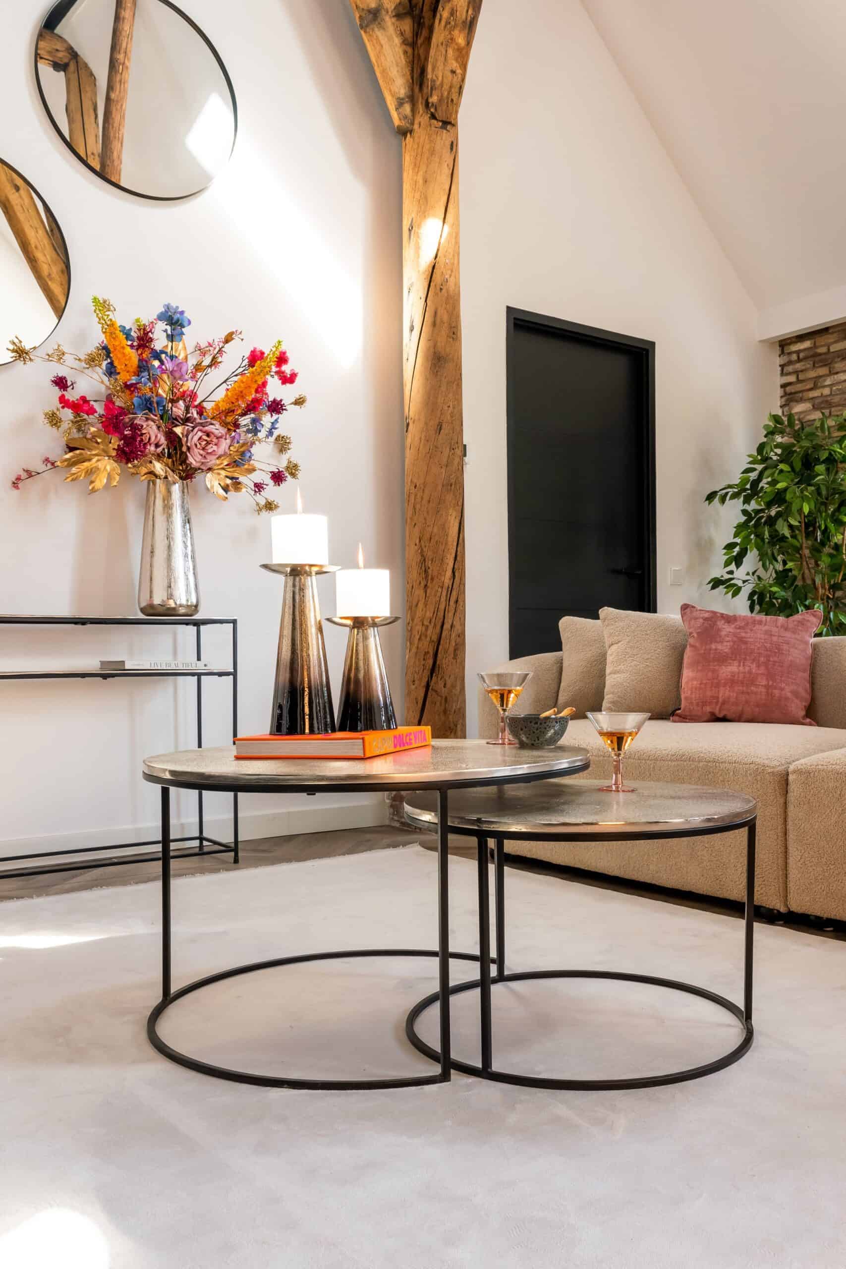 Couchtisch Asher in Champagner-Gold (2er-Set) von Richmond Interiors, Detailfoto 19