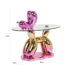 Bijzettafel Usha pink