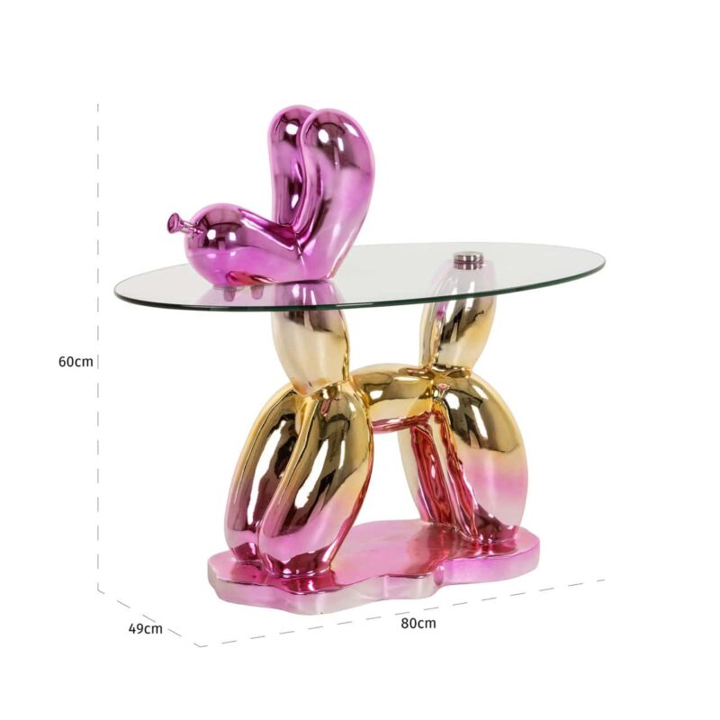 Bijzettafel Usha pink