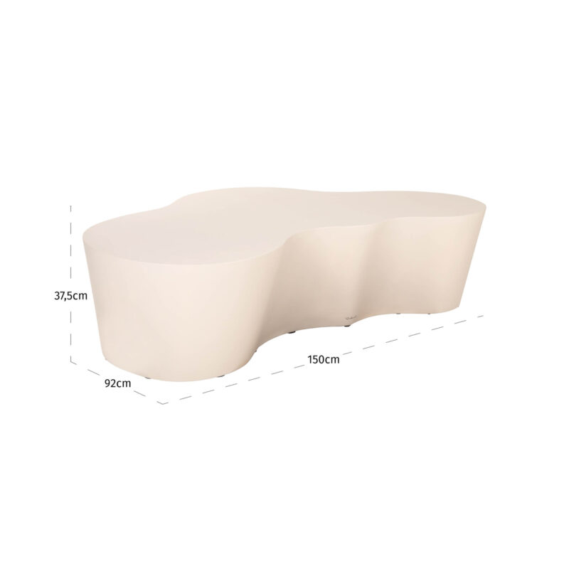 Buiten salontafel Urban Bloom sandstone