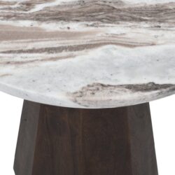 Bijzettafel Oberoy Blush beige 45Ø