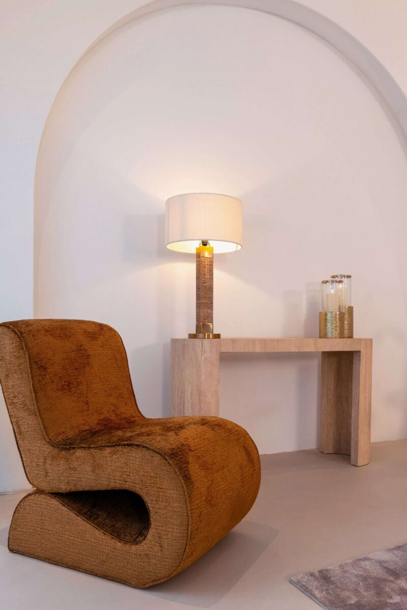 Lounge stoel Frankie cognac fusion