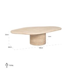 Salontafel Fictus beige 130