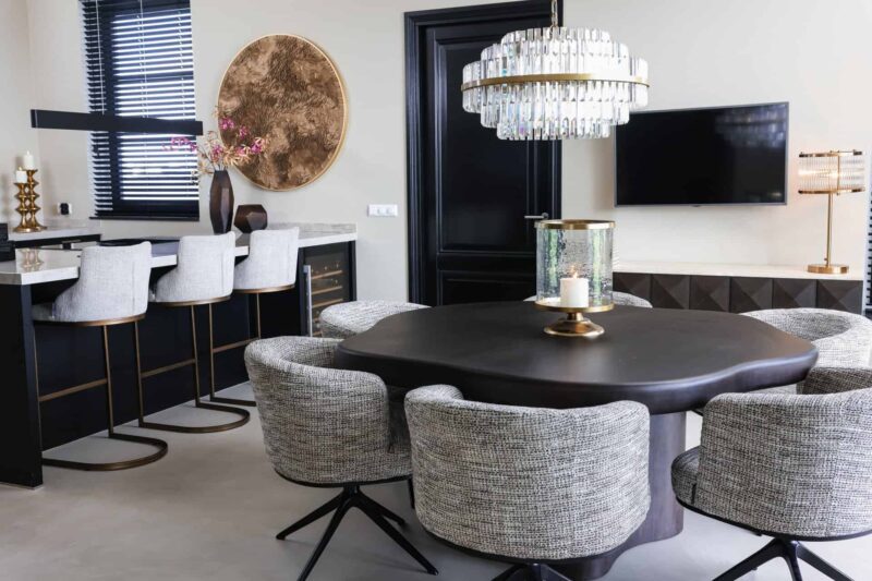 Tafellamp Loiza met UK-adapter en veiligheidsglas