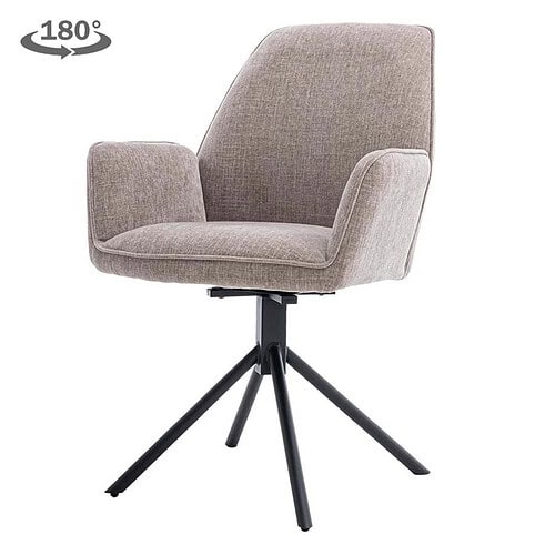 Amaro Armstoel - fabric Nature 120 Beige grey (draaibaar), hoofdfoto