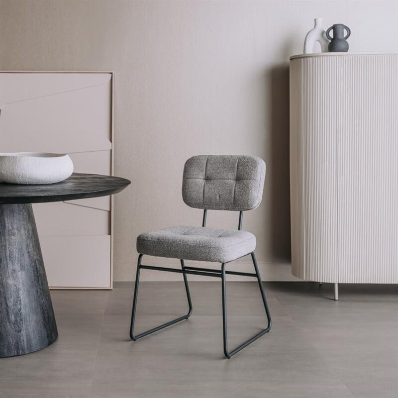 Padola Stoel - fabric Alpine 11 Grey