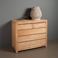 Corona Ladekast 110 cm in interieur, bruin kleurtint, landelijk stijl