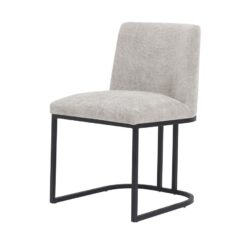 Detail van de stof van de Archi eetkamerstoel in creamkleur