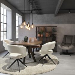 Eetkamerstoel Claude wit aanbieding