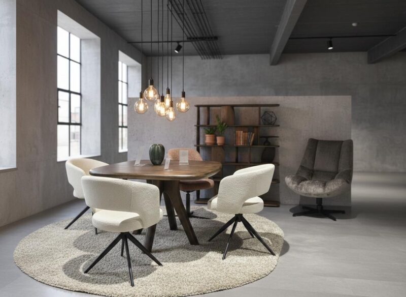 Eetkamerstoel Claude wit aanbieding