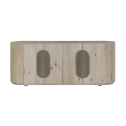 Textuur van de Allure dressoir wit was 180 cm