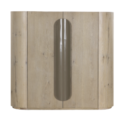 Textuur van Oak veneer van Allure opbergkast white wash 150 cm