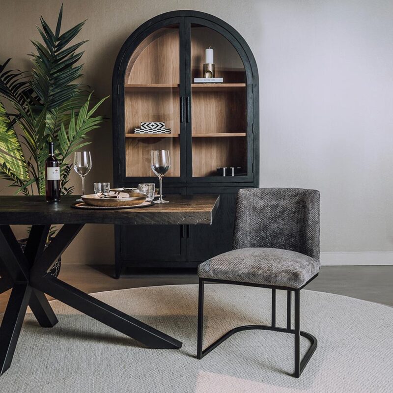 Archi Stoel - fabric Eden 20 graphite