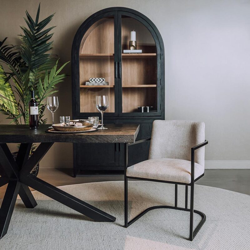 Archi Armstoel - fabric Eden 3 cream