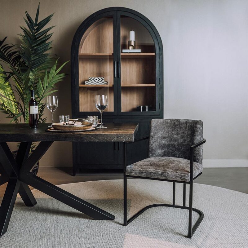 Archi Armstoel - fabric Eden 20 graphite