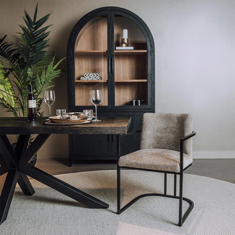 Archi Armstoel - fabric Eden 4 beige