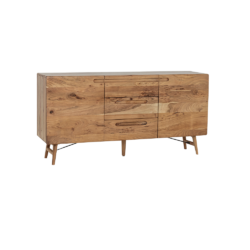 Detail van het Aura dressoir, natuurlijke kleur en textuur