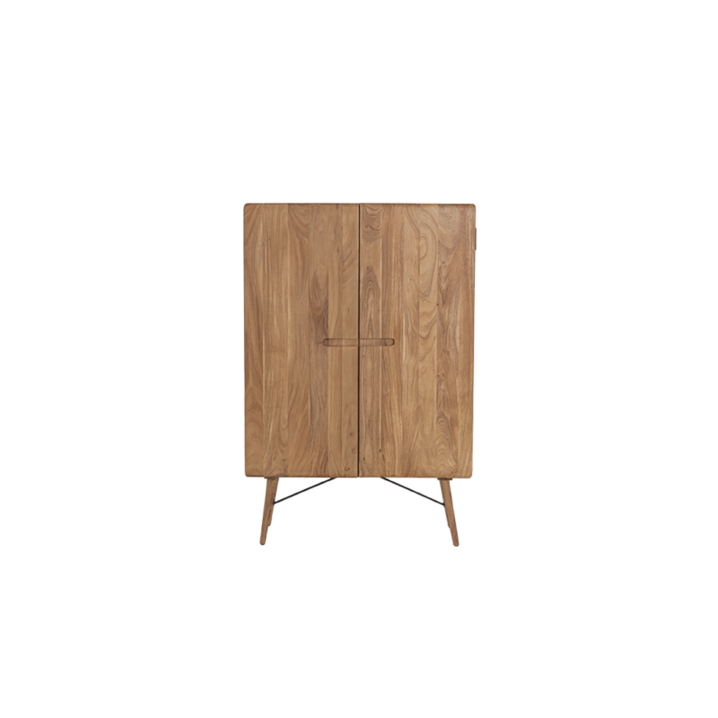 Aura opbergkast naturel 100 cm in een landelijk interieur, modern design