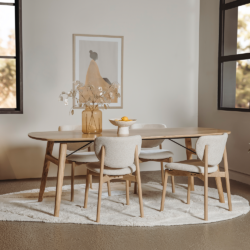 Aura Eetkamertafel naturel 220 cm