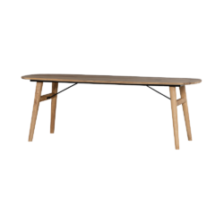 Detaillering van de Aura eetkamertafel deens ovaal