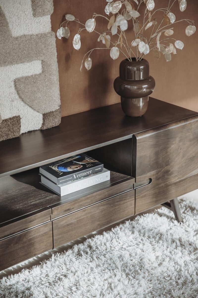 Aura TV-meubel espresso 210 cm