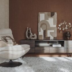 Perspectief van het TV-meubel espresso vanaf boven