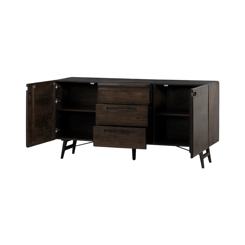 Textuur afbeelding van Aura dressoir espresso, bruin kleurtint