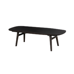 Detail van de Aura salontafel deens ovaal espresso bruin