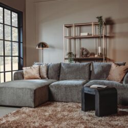 Canterbury 2 5-AR + Chaise L - Mona 464 Cement Grey