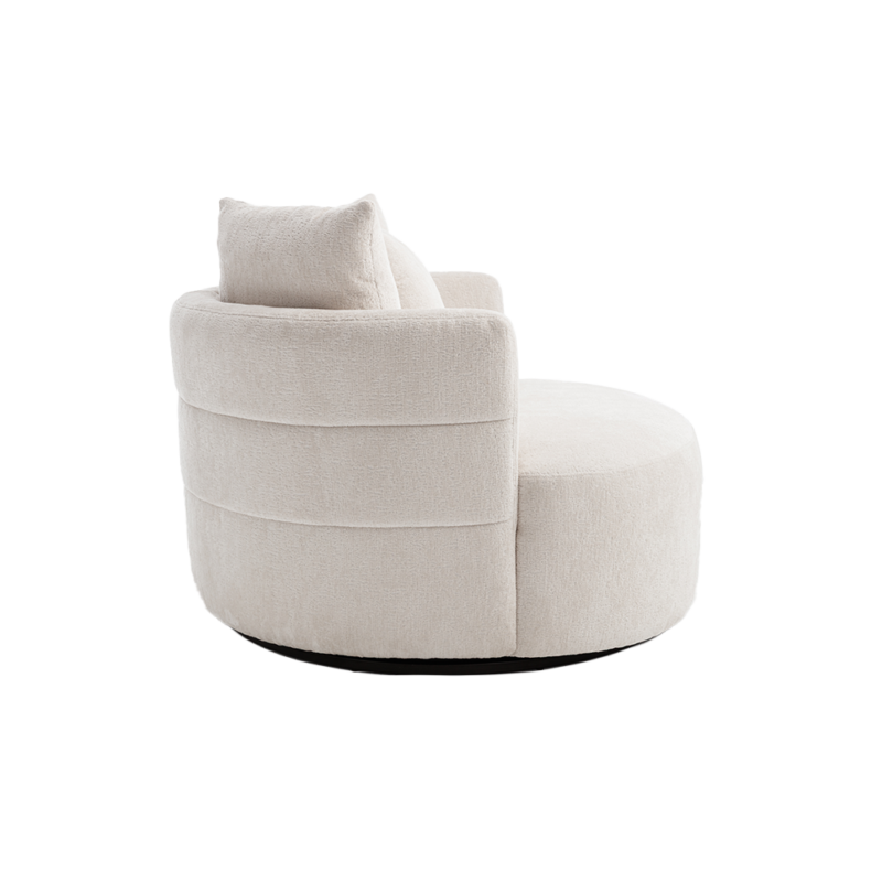 Textuur van het witte leer van Bolza fauteuil Trenza 6 ivory