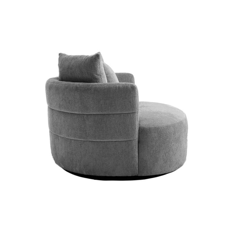 Bolza fauteuil Trenza 9 stone grijs in interieur