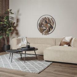 Glasgow 2 5-AL + Chaise R - Enjoy 100 Cream