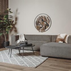 Glasgow 2 5-AL + Chaise R - Enjoy 456 Iron Grey