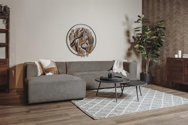 Glasgow 2 5-AR + Chaise L - Enjoy 456 Iron Grey