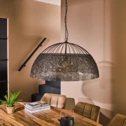 Hanglamp Armor 1-lichts Ø80cm / Zwart bruin