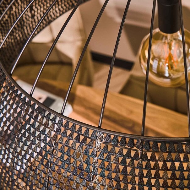 Hanglamp Armor 1-lichts Ø80cm / Zwart bruin