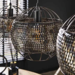 Hanglamp Armor Open 3-lichts Zwart bruin I Mokana3 Hanglamp Armor Open 3-lichts / Zwart bruin