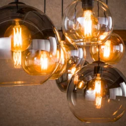 Hanglamp Multi Globe 4+3-lichts / Artic zwart