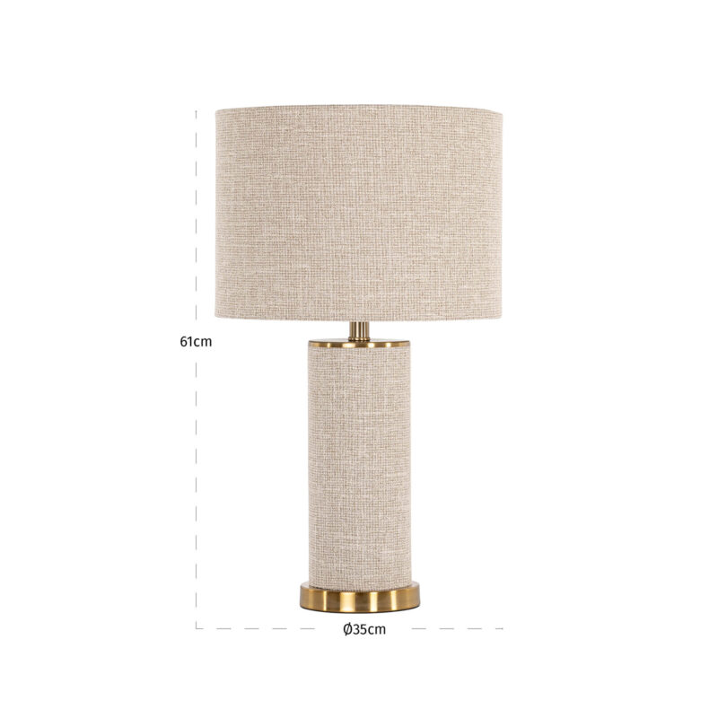 Tafellamp Joline beige