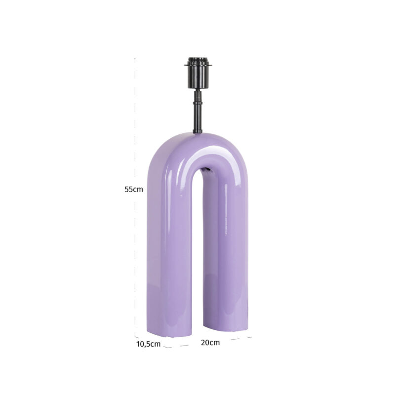 Tafellamp Elvine purple