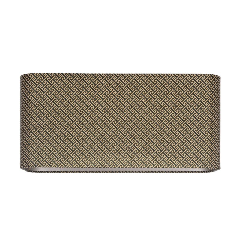 Lampenkap Geo black rectangular