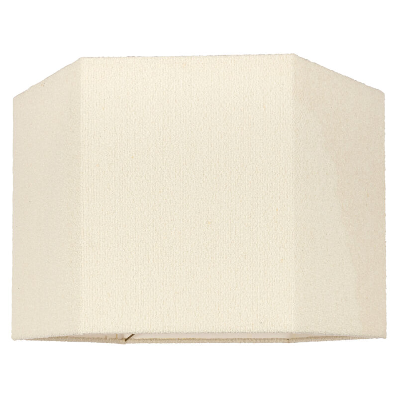 Lampenkap Soho white hexagonal XL