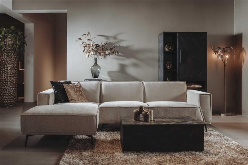 Leeds 2 5-AR + Chaise L - City 120 Beige