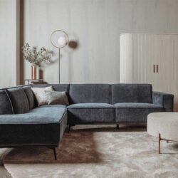 Leeds 2 5-AR + Ottoman L - City 464 Black Blue