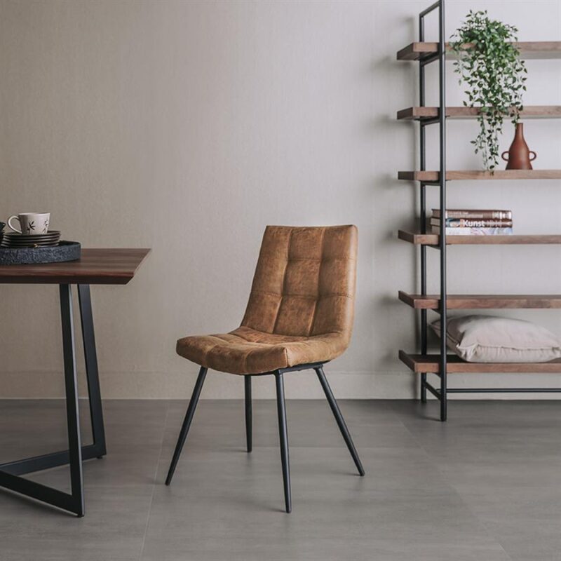 Navarra Stoel - fabric Cognac