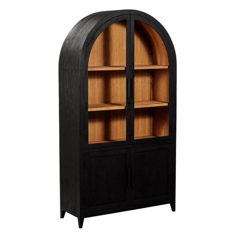 Rotondi buffetkast 120 cm, detail van de houten deuren