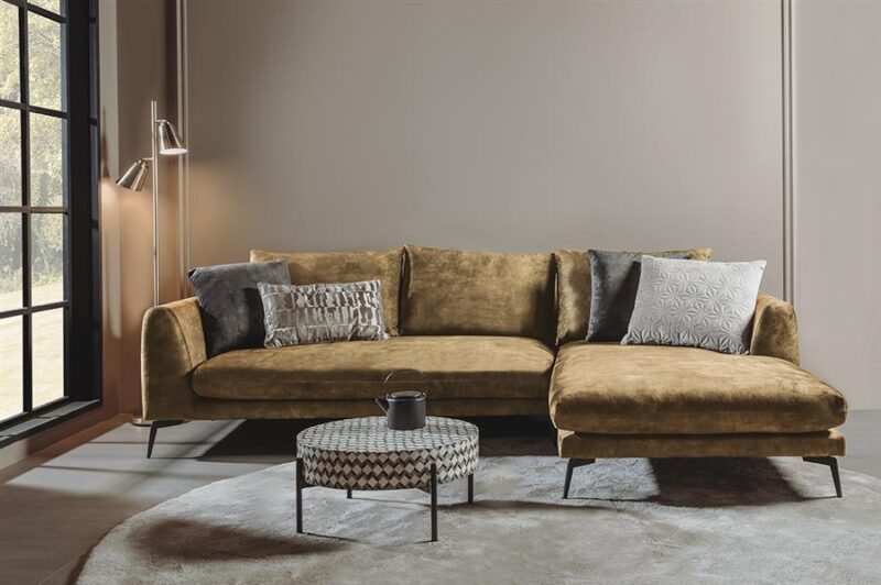 Nottingham 2 5-AL + Chaise R - Adore 015 Yellow Orange